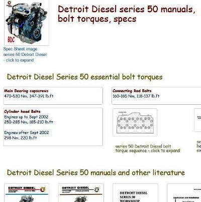detroit 60 series torque specification